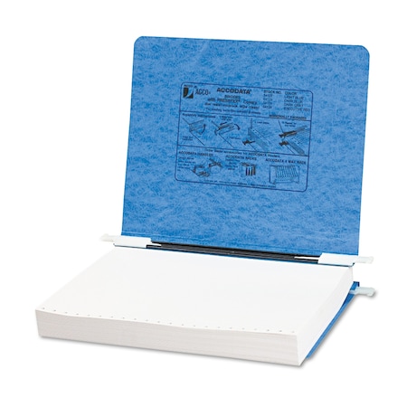 Acco PRESSTEX Covers with Storage Hooks, Bound On 11" Side, 2 Posts, 6" Capacity, 11 x 8.5, Light Blue A7054122A